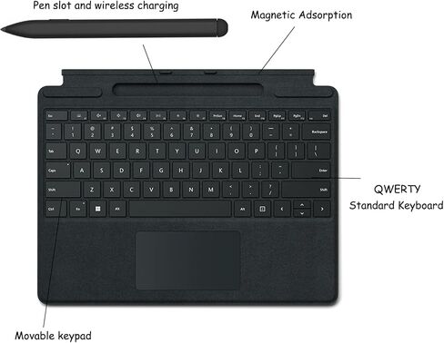 Pro 10 Signature Keyboard with Slim Pen Compatible with Microsoft Surface Pro 10/11 Signature Keyboard with Slim Pen,Microsoft Surface Pro 11/9 Signature Keyboard with Slim Pen(Red) in Saudi Arabia