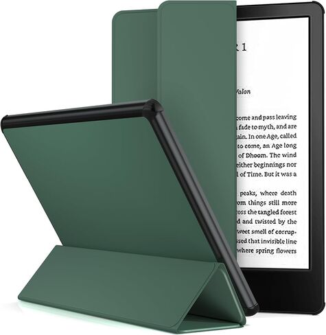 Arae Case for Kindle Paperwhite 11th Generation and Signature Edition 2021 Released, Ultra Slim Trifold PU Leather Smart Cover with Auto Sleep and Wake, Premium Protective Case,Black in Kuwait