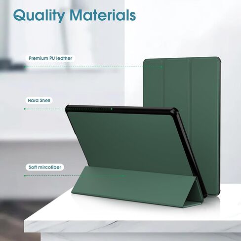 Arae Case for Kindle Paperwhite 11th Generation and Signature Edition 2021 Released, Ultra Slim Trifold PU Leather Smart Cover with Auto Sleep and Wake, Premium Protective Case,Black in Kuwait
