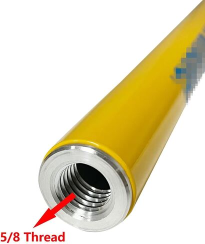 عمود مسح 30 سم، قسم تمديد هوائي GPS مع خيط 5/8 × 11، عمود صغير أصفر من الألومنيوم لمسح جهاز المسح/المنشور GPS GNSS RTK in Kuwait