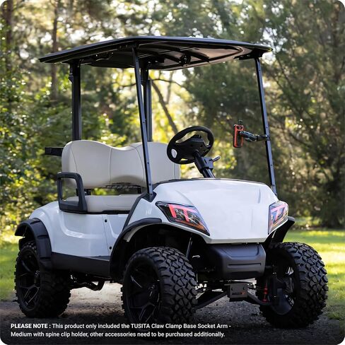 TUSITA Motorcycle ATV/UTV Mount Compatible with Garmin Handheld GPS - Claw Clamp Base, Medium Arm in Saudi Arabia