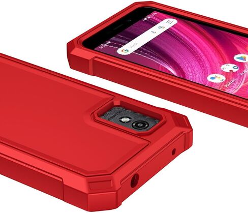 جراب Blu Studio Mini 2023 مع واقي شاشة، جراب هاتف Studio Mini 2023 حماية كاملة للجسم من البولي كربونات الخلفي من السيليكون الناعم مع زاوية متينة ماصة للصدمات لـ Blu Studio Mini Blue in Kuwait