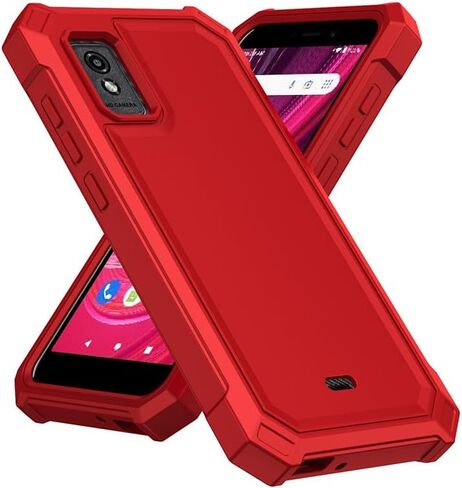 جراب Blu Studio Mini 2023 مع واقي شاشة، جراب هاتف Studio Mini 2023 حماية كاملة للجسم من البولي كربونات الخلفي من السيليكون الناعم مع زاوية متينة ماصة للصدمات لـ Blu Studio Mini Blue in Kuwait