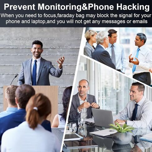 حقائب فاراداي من ONEVER لأجهزة iPad اللوحية ومفاتيح السيارة للهاتف الخلوي، قفص المحفظة لحجب إشارة RFID، حقيبة مقاومة للحريق والماء، جهاز تشويش الإشارة WiFi، GSM، LTE، NFC، RFID، مانع GPS (13 بوصة * 10 بوصة) in Kuwait