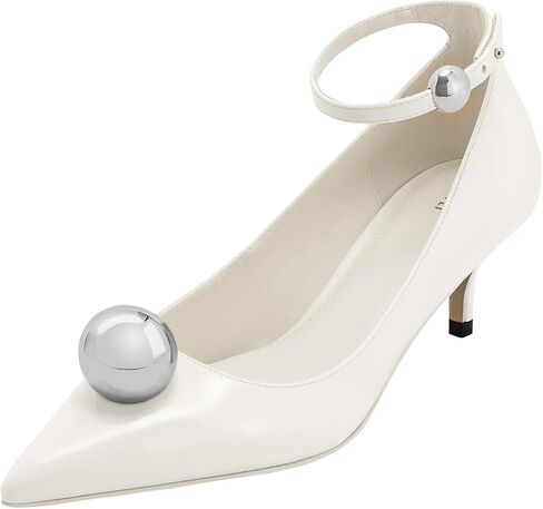 JW PEI Women's Jewel Buckle Kitten Heels Pumps in Saudi Arabia