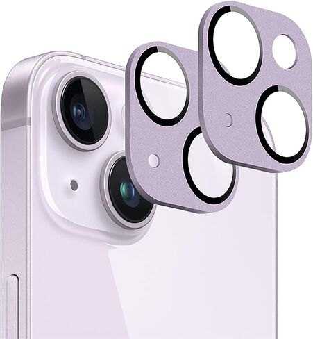SaharaCase ZeroDamage FlexiGlass HD Camera Lens Protector [2-Pack] for Apple iPhone 14 & iPhone 14 Plus (2022) Anti-Scratch & Anti-Fingerprint Easy Installation (StarLight) in Saudi Arabia