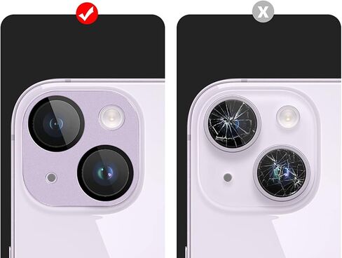 SaharaCase ZeroDamage FlexiGlass HD Camera Lens Protector [2-Pack] for Apple iPhone 14 & iPhone 14 Plus (2022) Anti-Scratch & Anti-Fingerprint Easy Installation (StarLight) in Saudi Arabia