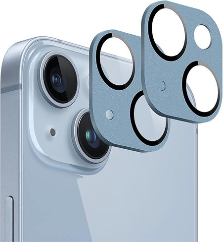 SaharaCase ZeroDamage FlexiGlass HD Camera Lens Protector [2-Pack] for Apple iPhone 14 & iPhone 14 Plus (2022) Anti-Scratch & Anti-Fingerprint Easy Installation (StarLight) in Saudi Arabia