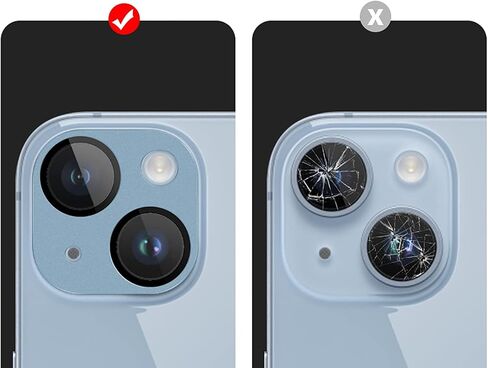 SaharaCase ZeroDamage FlexiGlass HD Camera Lens Protector [2-Pack] for Apple iPhone 14 & iPhone 14 Plus (2022) Anti-Scratch & Anti-Fingerprint Easy Installation (StarLight) in Saudi Arabia