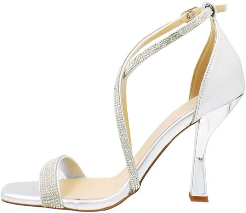 | GILLIAN Women's Rhinestone - Embellished Strappy Heels - Elegant and Glamorous Evening Sandals in Saudi Arabia