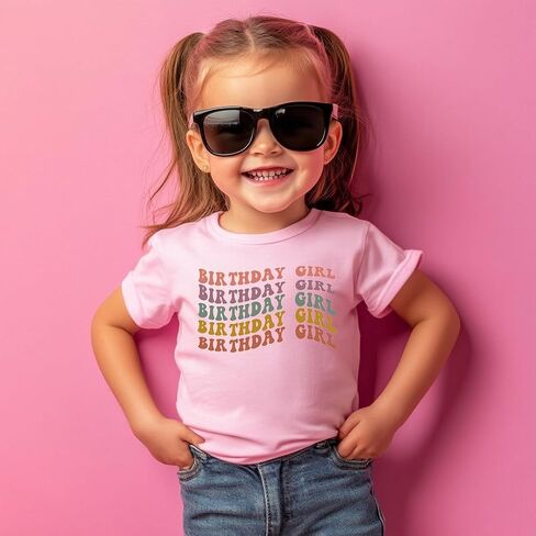 Birthday Girls Shirt Toddler It's My Birthday Shirt for Baby Girls Happy Birthday T Shirt for Kids Cotton Tee in Saudi Arabia