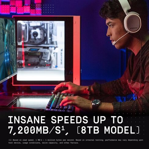 WD_BLACK 4TB SN850X NVMe Internal Gaming Solid State Drive with Heatsink - Works with PlayStation 5, Gen4 PCIe, M.2 2280, Up to 7,300 MB/s - WDS400T2XHE in Saudi Arabia