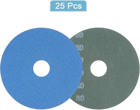 HARFINGTON 25PCS Zirconia Resin Fiber Grinding and Sanding Discs 4-1/2" x 7/8" Center Hole 60 Grit Fiber Abrasive Discs for Grinding Blending Polishing in Saudi Arabia