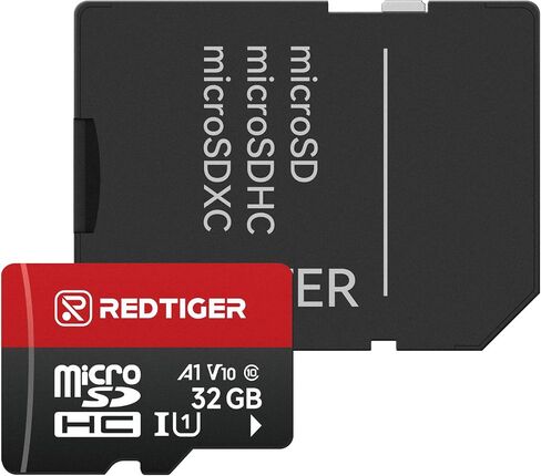 REDTIGER High Speed 128GB Micro SD Card with Adapter, microSDXC UHS-I Class 10, U3, V30 A1, Support for Dash Cam and 4K Video Recording in Saudi Arabia