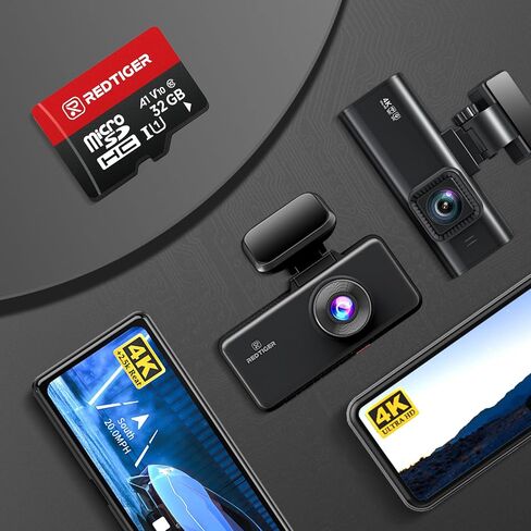 REDTIGER High Speed 128GB Micro SD Card with Adapter, microSDXC UHS-I Class 10, U3, V30 A1, Support for Dash Cam and 4K Video Recording in Saudi Arabia