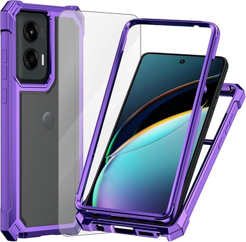 Ailiber for Motorola Moto G Stylus 5G 2024 Case, Clear Transparent [Anti Yellowing], with [Screen Protector], Dual Layer Shockproof Bumper Cell Phone Cover for Moto G Stylus 2024 5G-Gold in Kuwait
