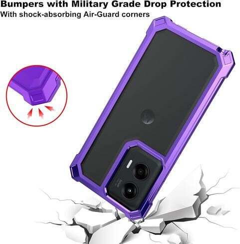 Ailiber for Motorola Moto G Stylus 5G 2024 Case, Clear Transparent [Anti Yellowing], with [Screen Protector], Dual Layer Shockproof Bumper Cell Phone Cover for Moto G Stylus 2024 5G-Gold in Kuwait