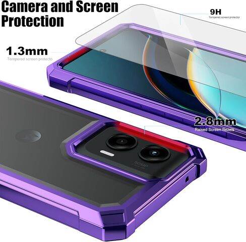 Ailiber for Motorola Moto G Stylus 5G 2024 Case, Clear Transparent [Anti Yellowing], with [Screen Protector], Dual Layer Shockproof Bumper Cell Phone Cover for Moto G Stylus 2024 5G-Gold in Kuwait