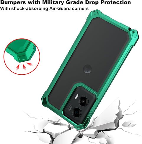 حافظة Ailiber لهاتف Motorola Moto G Stylus 5G 2024، شفافة [مضادة للاصفرار]، مع [واقي شاشة]، غطاء هاتف خلوي مزدوج الطبقات مقاوم للصدمات لهاتف Moto G Stylus 2024 5G-ذهبي in Kuwait
