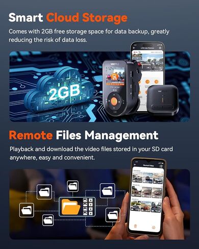 وحدة Vantrue LTE لجهاز S1 Pro، كاميرا داش N2X مع عرض مباشر عن بعد، سياج جغرافي وتنبيه، إخطار بالحوادث، تتبع موقع السيارة، تخزين سحابي 2G، تنبيه عن بعد، إدارة بطاقة SD، تحديث OTA in Kuwait