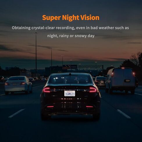 كاميرا قياس السيارة الأمامية والخلفية، كاميرا قياس 4K/2.5K للسيارات مع بطاقة SD سعة 64 جيجابايت، كاميرا داش كام واي فاي، زاوية واسعة 170 درجة، كاميرات قياس رؤية ليلية، كاميرا مزدوجة لوضع انتظار السيارات على مدار 24 ساعة، مستشعر G، تسجيل حلقي، دعم 256 جيجا in Kuwait