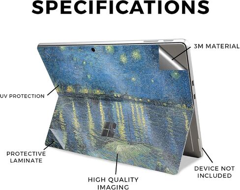 Carbon Fiber Tablet Skin Compatible with Microsoft Surface Pro 11 (2024) - Sunset Forest - Premium 3M Vinyl Protective Wrap Decal Cover - Easy to Apply | Crafted in The USA by MightySkins in Saudi Arabia