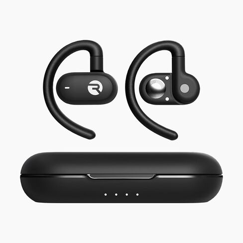 Raycon Open Earbuds – True Wireless Open Ear Bluetooth Headphones, Hook Design, IPX5 Water Resistant, 40 Hours of Battery Life, Black in Saudi Arabia