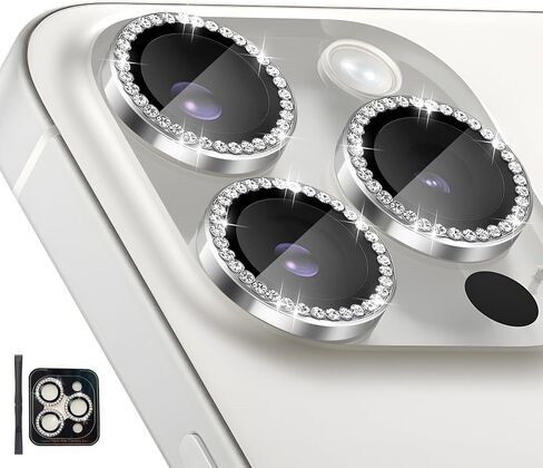 واقي عدسة الكاميرا لهاتف iPhone 14 Pro/iPhone 14 Pro Max، غطاء عدسة حلقية من سبائك الألومنيوم من الزجاج المقسى الفردي مع صينية تثبيت مناسبة لهاتف iPhone 14 Pro/14 Pro Max ذهبي in Kuwait