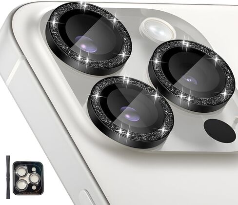 واقي عدسة الكاميرا لهاتف iPhone 14 Pro/iPhone 14 Pro Max، غطاء عدسة حلقية من سبائك الألومنيوم من الزجاج المقسى الفردي مع صينية تثبيت مناسبة لهاتف iPhone 14 Pro/14 Pro Max ذهبي in Kuwait