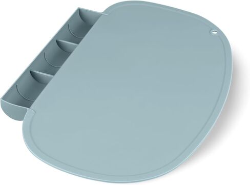 Silicone Placemat for Baby, Silicone Tablemats with Food Catching Pocket, Non-Slip Silicone Placemat for Restaurants Home Travel (Blush) in Saudi Arabia