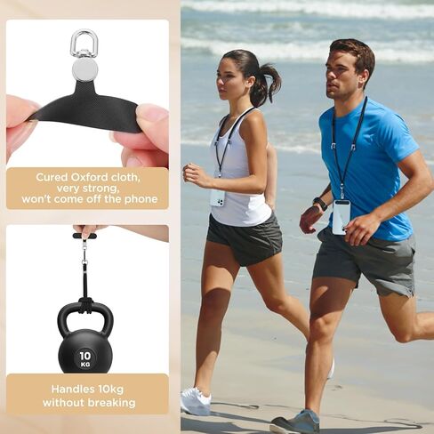 OUTXE 4 قطع من شريط ربط الهاتف ومقبس غبار USB من النوع C مع سلسلة معدنية سهلة الإمساك، رقعة حبل الهاتف لحزام الهاتف المتوافق مع منفذ الهاتف الخلوي من النوع C (أسود) in Kuwait