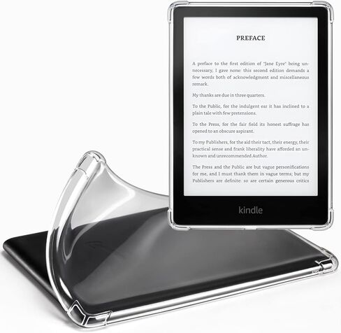 حافظة CoBak الشفافة لجهاز Kindle Paperwhite الجديد تمامًا الجيل الحادي عشر 2021 والإصدار المميز (6.8 بوصات) - غطاء خلفي من السيليكون خفيف الوزن ومقاوم للخدش، بلوري in Saudi Arabia