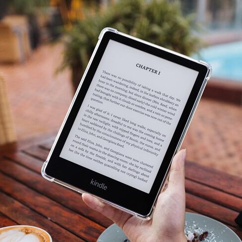 حافظة CoBak الشفافة لجهاز Kindle Paperwhite الجديد تمامًا الجيل الحادي عشر 2021 والإصدار المميز (6.8 بوصات) - غطاء خلفي من السيليكون خفيف الوزن ومقاوم للخدش، بلوري in Saudi Arabia