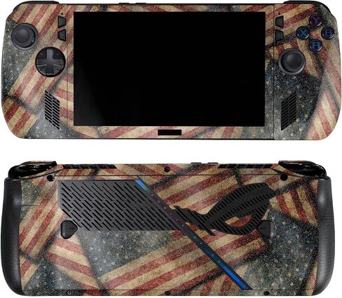 Skin Compatible with Asus ROG Ally X - Vintage American - Premium 3M Vinyl Protective Wrap Decal Cover - Easy to Apply | Crafted in The USA by MightySkins in Saudi Arabia