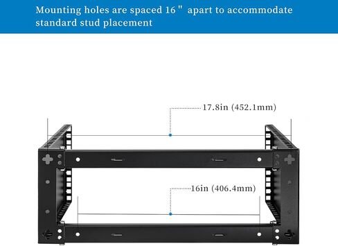 6U Wall Mount Network Rack - Patch Panel Bracket for Server and Network Equipment – 11.25 inch Deep – Heavy Duty 150lbs Capacity in Kuwait