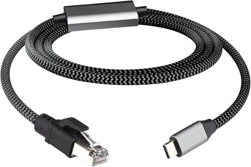 كابل USB C إلى إيثرنت بطول 6.6 قدم، وكابل جيجابت USB C إلى RJ45 إيثرنت، وسلك RJ45 إلى USB من النوع C لـ Thunderbolt 3/4، وMacBook Pro/Air، وiPad Pro، وGalaxy، وiPhone 15 Series، وGalaxy والمزيد in Saudi Arabia