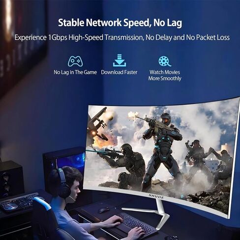 كابل USB C إلى إيثرنت بطول 6.6 قدم، وكابل جيجابت USB C إلى RJ45 إيثرنت، وسلك RJ45 إلى USB من النوع C لـ Thunderbolt 3/4، وMacBook Pro/Air، وiPad Pro، وGalaxy، وiPhone 15 Series، وGalaxy والمزيد in Saudi Arabia