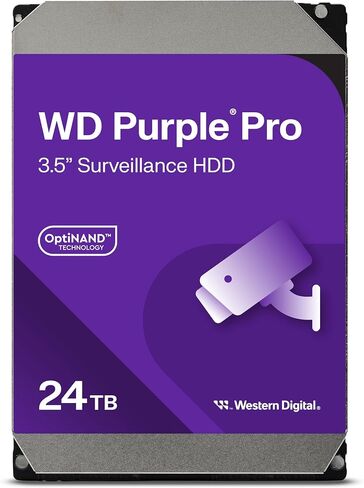 Western Digital 8TB WD Purple Pro Surveillance Internal Hard Drive HDD - SATA 6 Gb/s, 256 MB Cache, 3.5" - WD8002PURP in Saudi Arabia