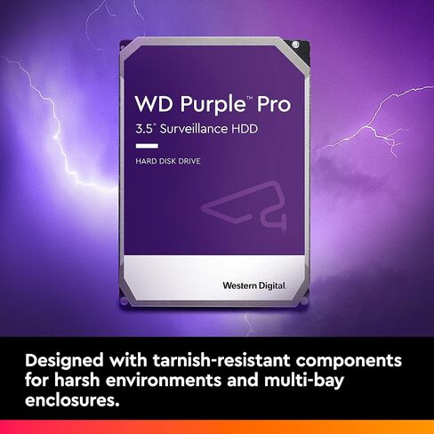 Western Digital 8TB WD Purple Pro Surveillance Internal Hard Drive HDD - SATA 6 Gb/s, 256 MB Cache, 3.5" - WD8002PURP in Saudi Arabia