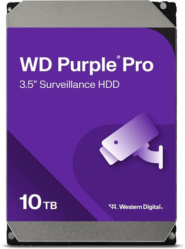 Western Digital 8TB WD Purple Pro Surveillance Internal Hard Drive HDD - SATA 6 Gb/s, 256 MB Cache, 3.5" - WD8002PURP in Saudi Arabia