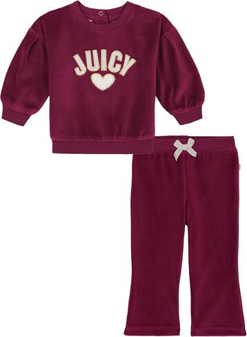Juicy Couture baby-girls 2pc Velour Pant Set in Saudi Arabia