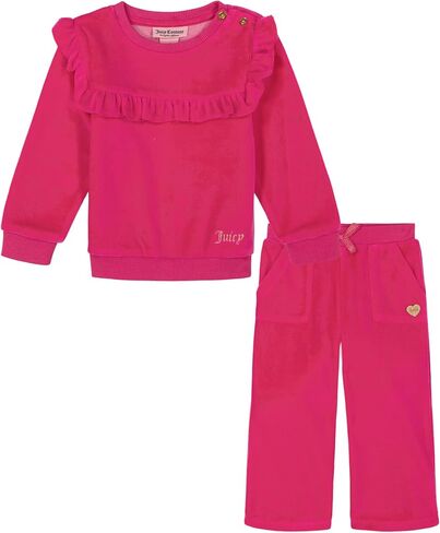 Juicy Couture baby-girls 2pc Velour Pant Set in Saudi Arabia