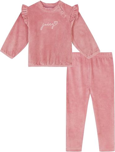 Juicy Couture baby-girls 2pc Velour Pant Set in Saudi Arabia