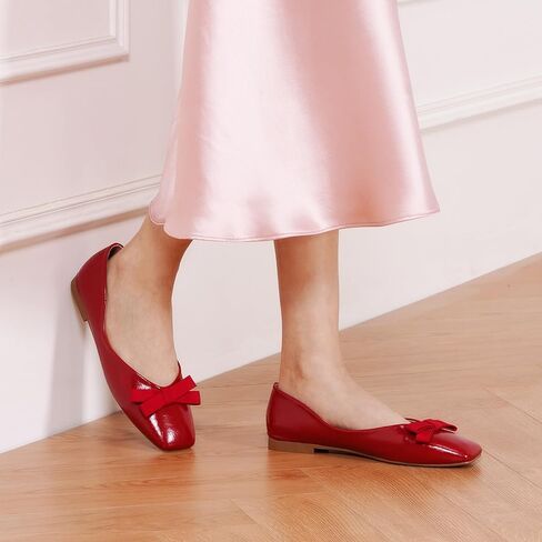 C.Paravano Women's Flats | Ballet Flats | Leopard Print Shoes | Square Toe | Flats for Women Dressy Comfortable in Saudi Arabia