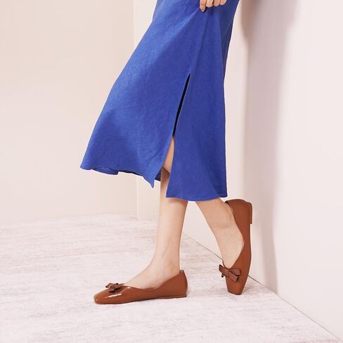 C.Paravano Women's Flats | Ballet Flats | Leopard Print Shoes | Square Toe | Flats for Women Dressy Comfortable in Saudi Arabia