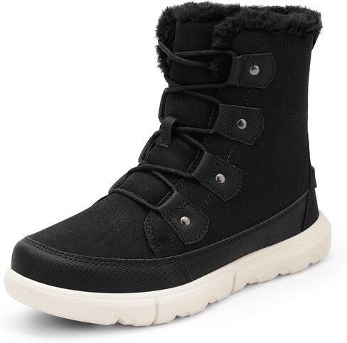 DREAM PAIRS Womens Winter Boots Cozy Faux Fur Anti-Slip Snow Boots Lace Up Comfort Stylish Ankle Booties for Cold Weather City Walk in Saudi Arabia
