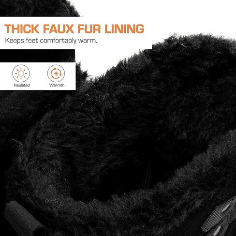 DREAM PAIRS Womens Winter Boots Cozy Faux Fur Anti-Slip Snow Boots Lace Up Comfort Stylish Ankle Booties for Cold Weather City Walk in Saudi Arabia