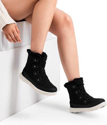 DREAM PAIRS Womens Winter Boots Cozy Faux Fur Anti-Slip Snow Boots Lace Up Comfort Stylish Ankle Booties for Cold Weather City Walk in Saudi Arabia