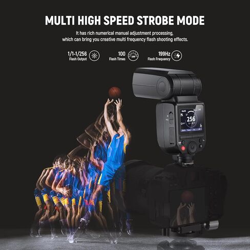 فلاش كاميرا NEEWER Z880-S 2.4G 76Ws TTL Speedlite متوافق مع Sony، واجهة مستخدم مطورة، مصباح تشكيل قابل للتعديل، مفتاح TTL/M سريع التبديل TCM، 1/8000s HSS 7.4V/2600mAh بطارية 480 فلاش طاقة كاملة in Saudi Arabia