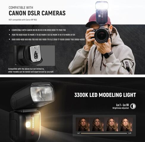 فلاش كاميرا NEEWER Z880-S 2.4G 76Ws TTL Speedlite متوافق مع Sony، واجهة مستخدم مطورة، مصباح تشكيل قابل للتعديل، مفتاح TTL/M سريع التبديل TCM، 1/8000s HSS 7.4V/2600mAh بطارية 480 فلاش طاقة كاملة in Saudi Arabia